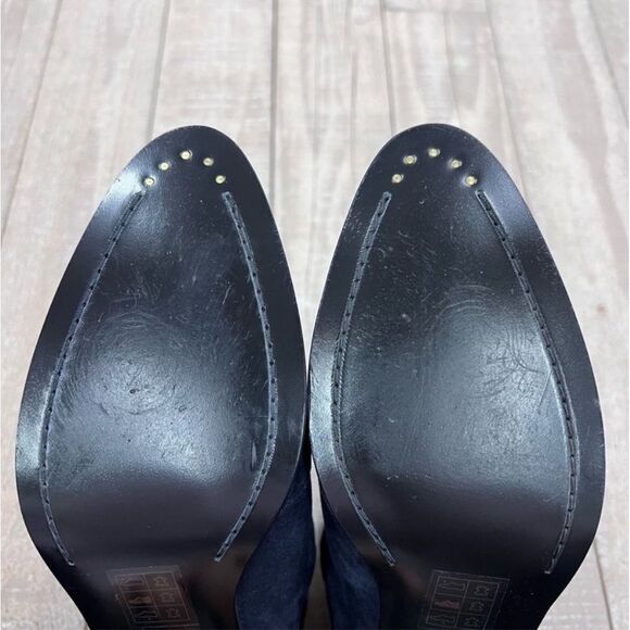 Rag & Bone Walker Boots In Navy Suede - Picture 5 of 5